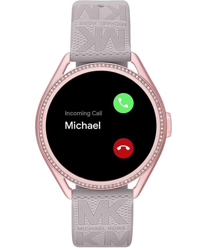 Michael Kors Access Gen 5e MKGO Gray Rubber Smartwatch 43mm & Reviews - Macy's