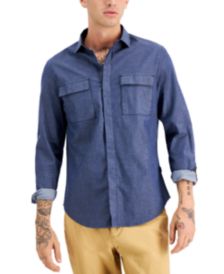 Men's Chambray Button-Front Shirt