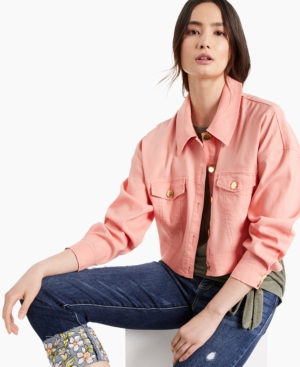 Inc Cropped Drop-Shoulder Jacket Created for Macy's