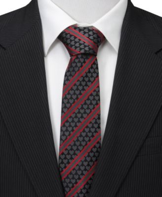 Men's Heart Striped Tie