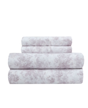 Soft Wash Vintage Floral Print Sheet Set King Bedding