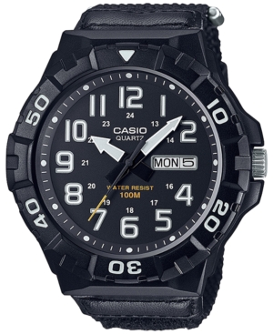 Casio Men's Green Nylon Strap Watch 55mm