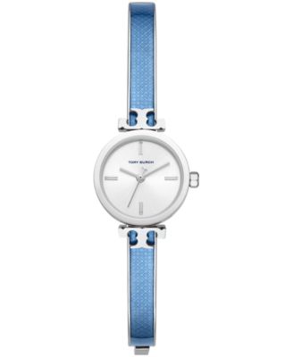 Tory Burch - Women's Slim Analog Ice Blue Stainless Steel Bracelet Watch 22mm