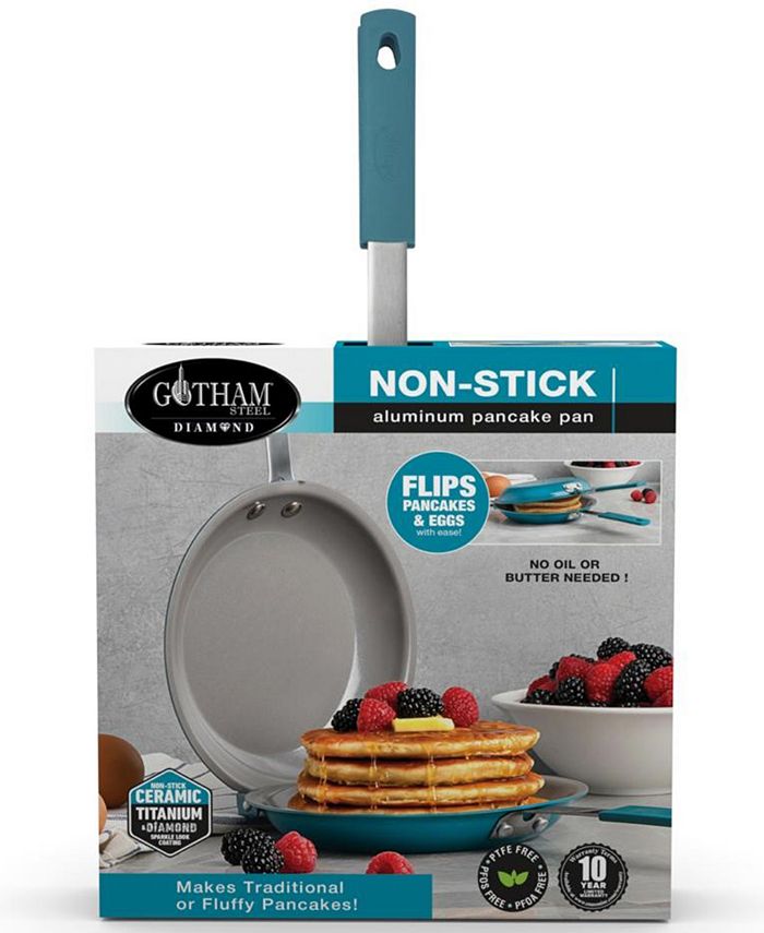 Gotham Steel Nonstick TiCeramic DoubleFlip Pancake Pan, Ocean Blue Macy's