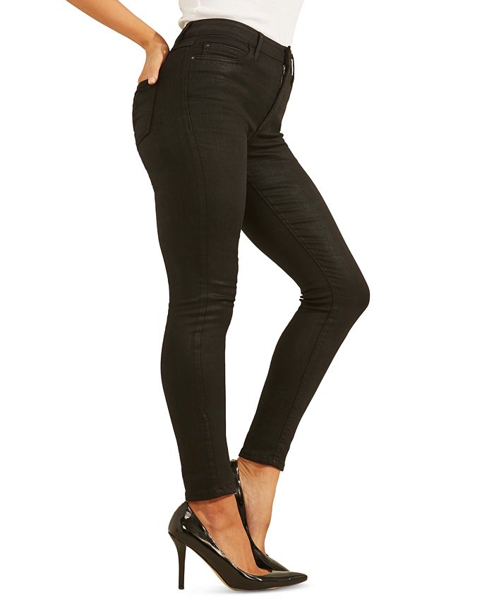 GUESS Coated Skinny Jeans & Reviews - Jeans - Women - Macy's