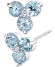Aquamarine discount earrings macys