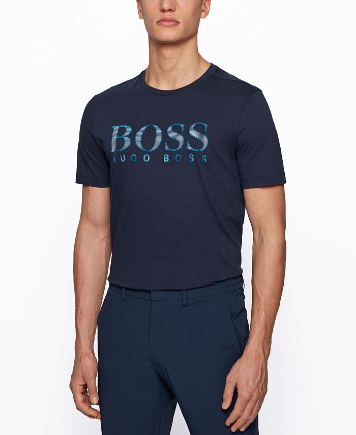 Hugo Boss Orange Tooles Mens Blue Crewneck T-Shirt US M IT 50