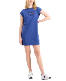 Cap-Sleeve Logo Dress