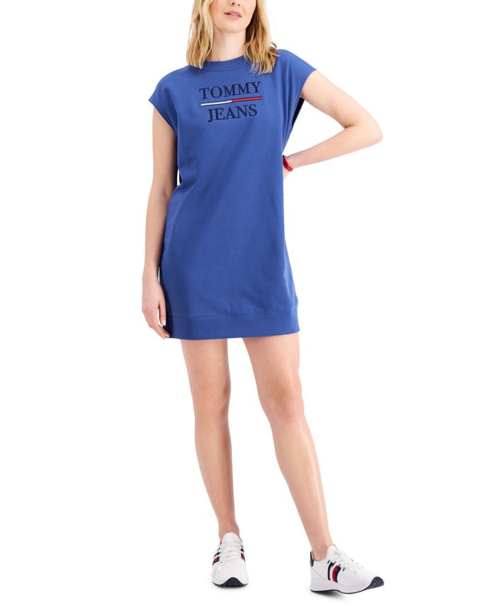 Tommy Jeans Cap Sleeve Logo Dress Macy s