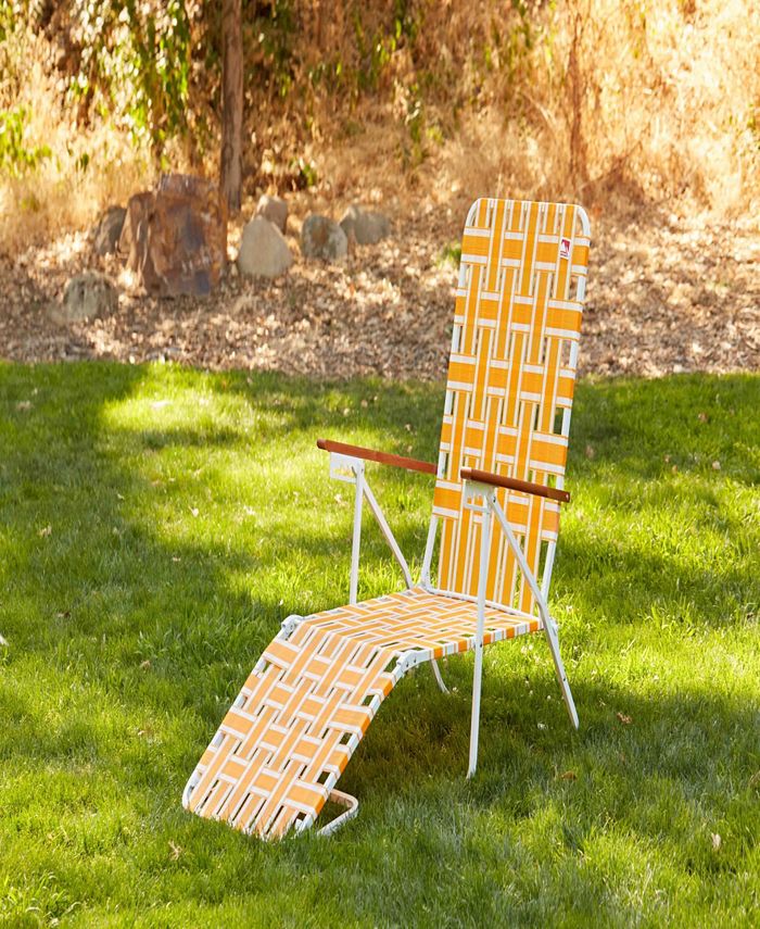 Outdoor Spectator Classic bed Folding Chaise Lounger Camp/Lawn Chair