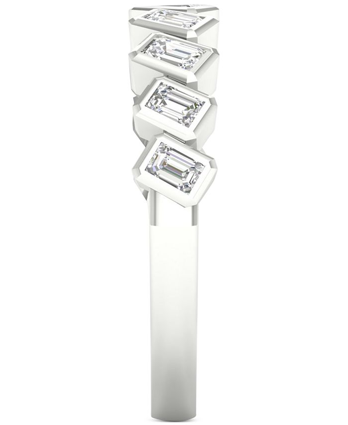 Macy's - Diamond Baguette Statement Ring (1/2 ct. t.w.) in 14k White Gold