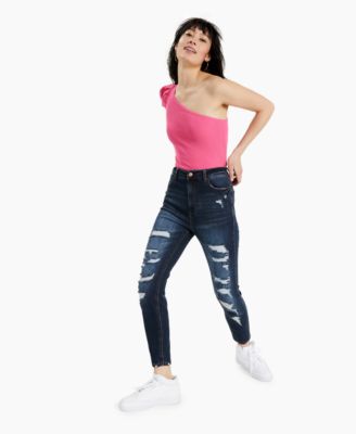 Vanilla Star - Juniors' Real Cheeky Ripped Skinny Jeans