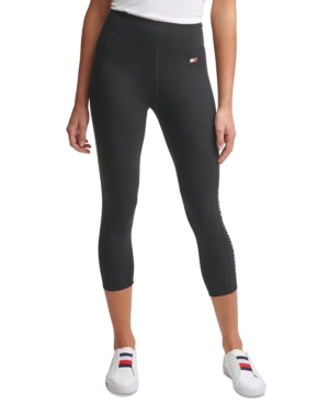 Tommy Hilfiger Sport Logo High-Waist Cropped Leggings