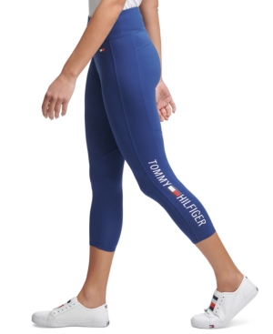 Tommy Hilfiger Sport Logo High-Waist Cropped Leggings