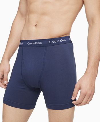 Calvin Klein Men's 3-Pack Cotton Stretch Boxer Briefs & Reviews - Underwear  & Socks - Men - Macy's