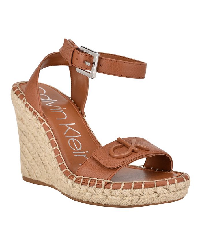 Calvin Klein Women's Karla Logo Espadrille Wedge Sandals & Reviews - Sandals  - Shoes - Macy's