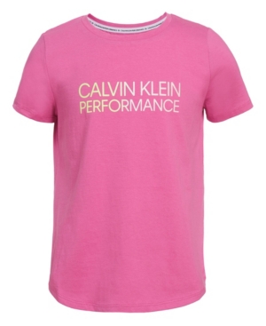 Calvin Klein Performance Big Girls Gradient Logo T-shirt