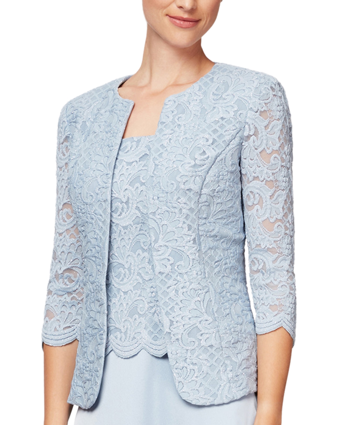 Alex Evenings Petite Lace Dress and Jacket
