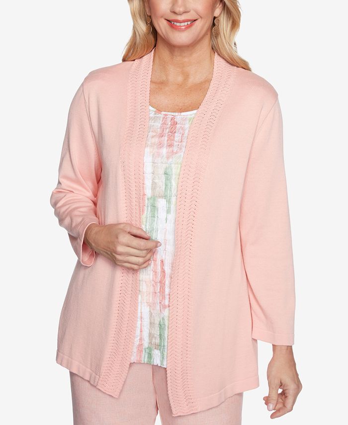 Alfred Dunner Petite Springtime In Paris Brushstrokes Two-For-One - Macy's