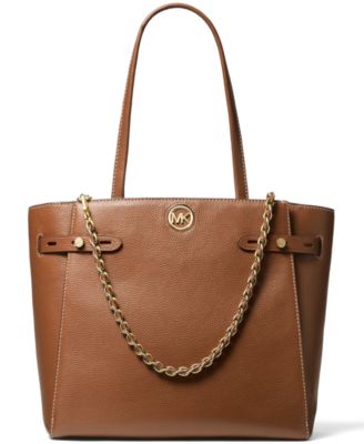 Carmen Large Leather Belted Tote