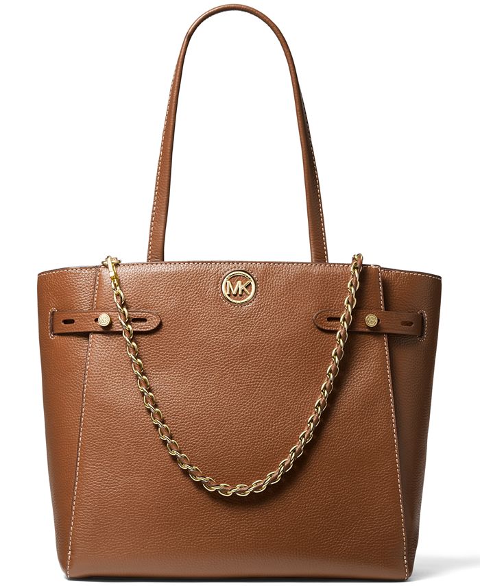 Michael Kors Carmen Large Leather Belted Tote & Reviews - Handbags &  Accessories - Macy's