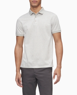 Calvin Klein Men's Liquid Touch Pattern Polo Shirt