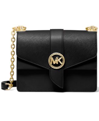 Michael Kors Greenwich Small Convertible Crossbody Beige/Ebony One Size:  Handbags