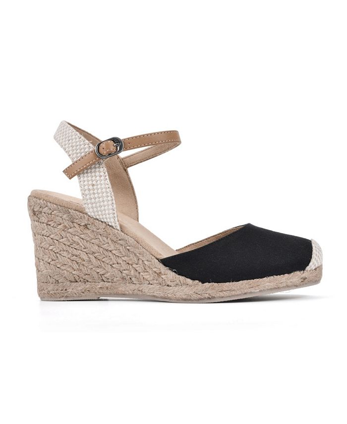 White Mountain Alfresco Canvas Espadrille Size 8M