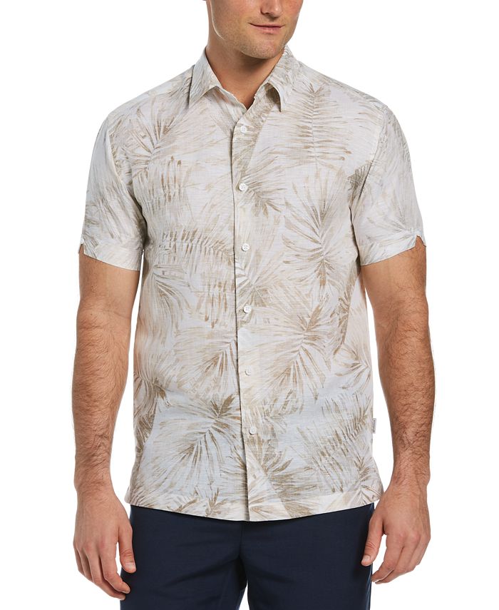 Cubavera Men's Palm Print Shirt - Macy's
