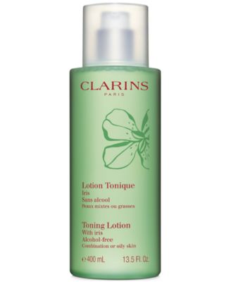 Clarins - Luxury Size Toning Lotion with Iris for Combination to Oily Skin, 13.5 fl oz