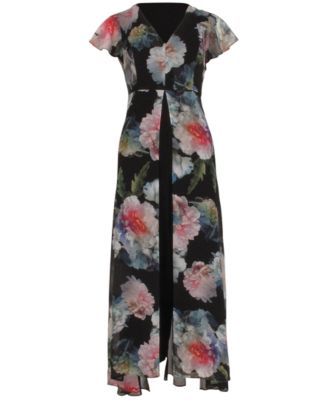 adrianna papell floral jumpsuit