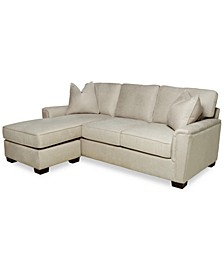 Jordani 91" Fabric Sofa with Reversible Chaise, Created for Macy's