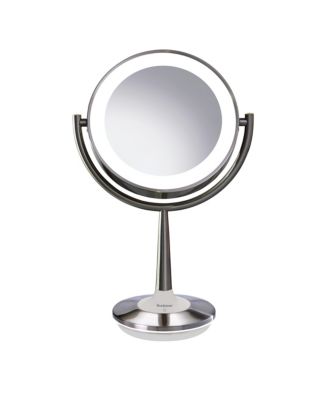 brookstone wall mounted makeup mirror