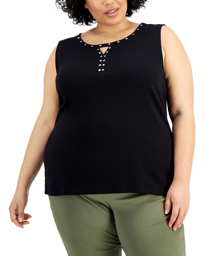 macys karen scott tops plus size