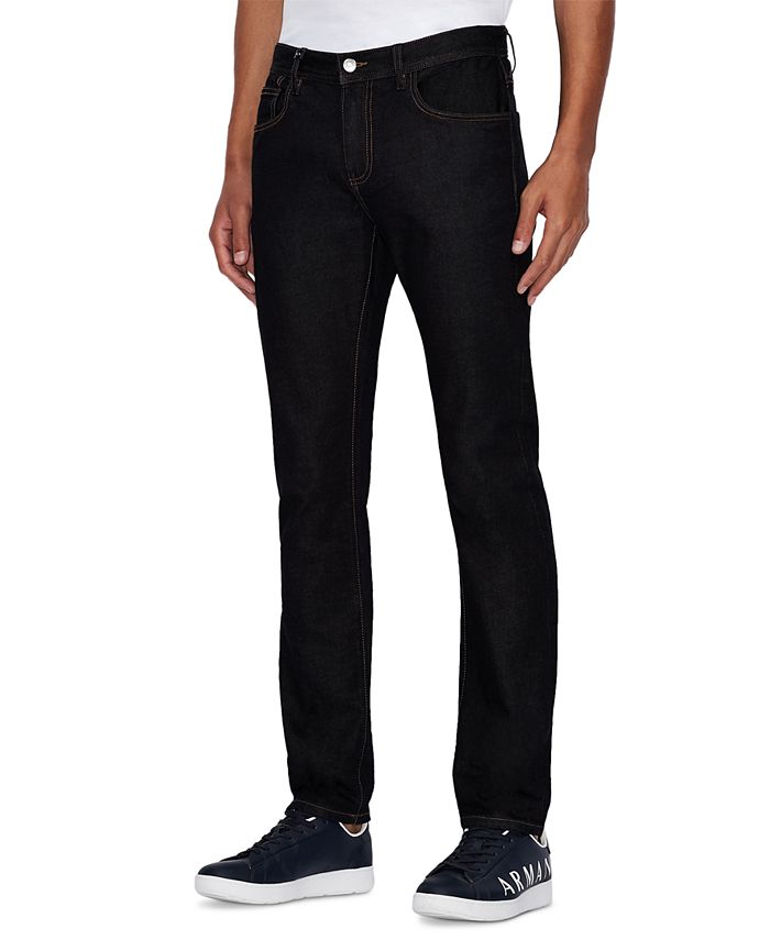A|X Armani Exchange Men's Slim Fit Dark Wash Jeans - Macy's