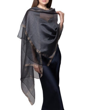 Inc International Concepts Inc Sheer Solid Party Wrap Shawl, Created For Macy's In Navy