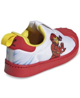 adidas Toddler Boys Superstar 360 Slip-On Marvel Iron Man Sneakers