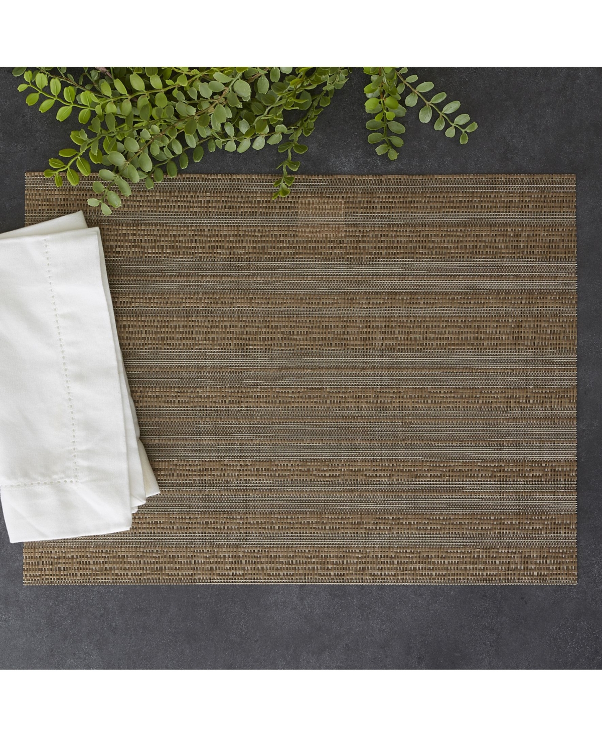 Design Imports Metallic Basket weave Placemat, Set of 6