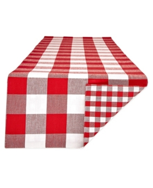 Design Imports Reversible Gingham In Red