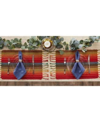 Stripe with Fringe Placemat, Set of 6
