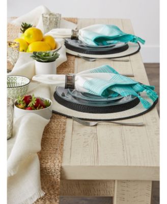 Variegated Stripe with Tassel Napkin, Set of 6