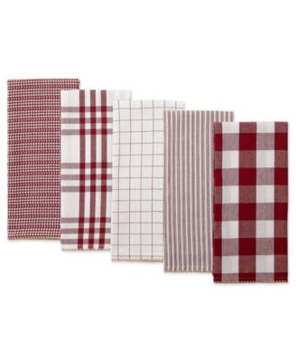 Farmhouse Woven Dishtowel, Set of 5