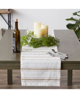 Zig Dobby Stripe Table Runner