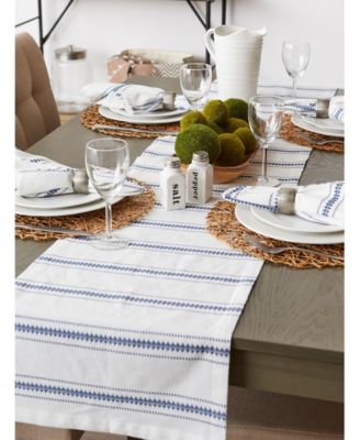 Zig Dobby Stripe Table Runner