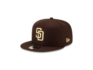 New Era San Diego Padres Mlb 2 Tone Link 9fifty Snapback Cap In Brown
