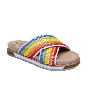 Jane And The Shoe Women's Juniper Cross-Band Slide Sandals Women's Shoes
