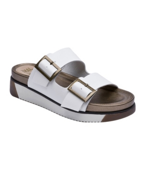 Jane And The Shoe Women's Jessica Double-Buckle Footbed Sandals Women's Shoes