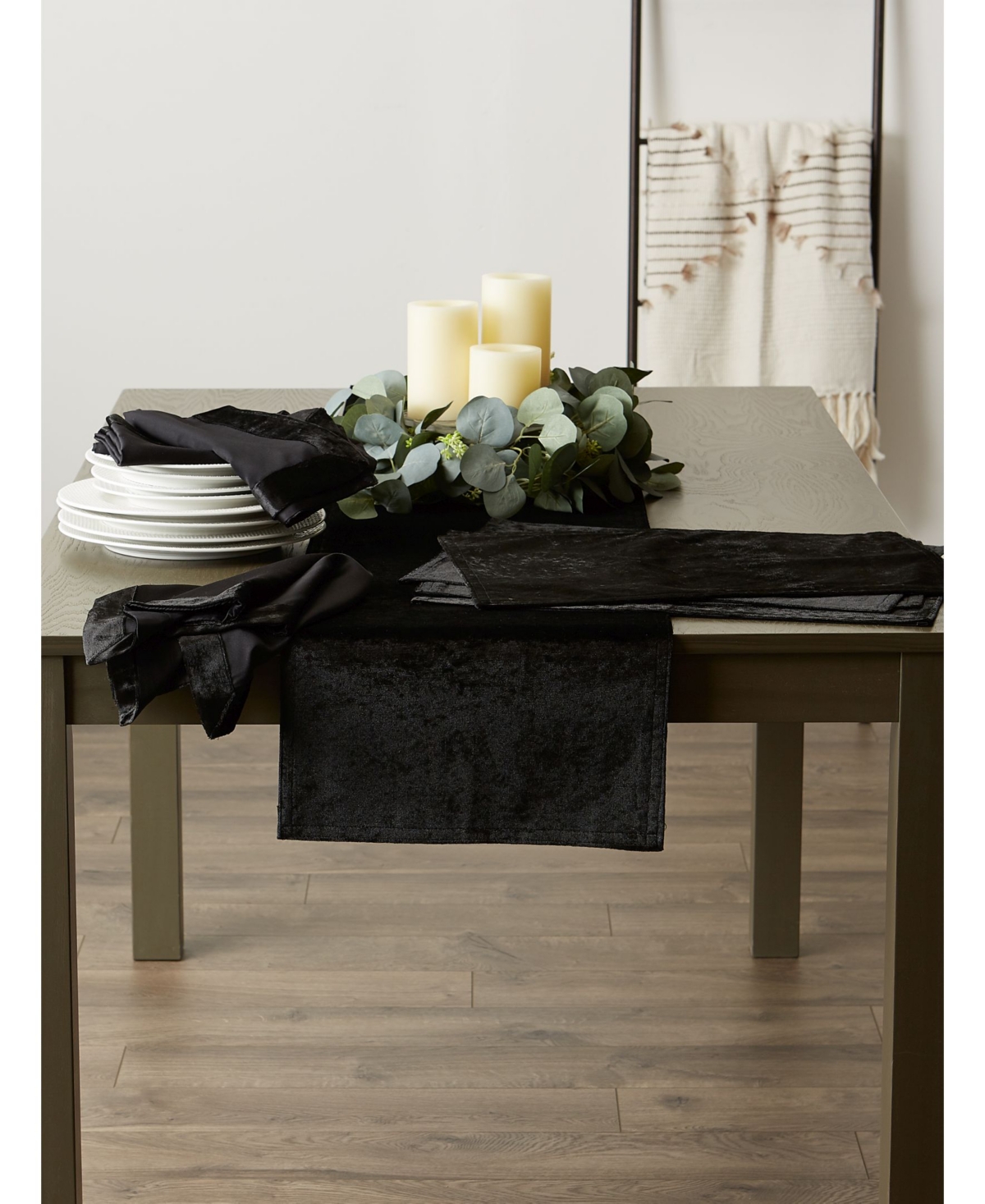 Design Import Velvet Placemat, Set of 4