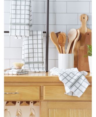 Windowpane Terry Dishtowel, Set of 4