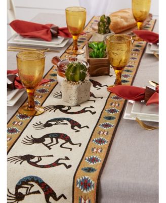 Kokopelli Tapestry Table Runner 13" x 72"